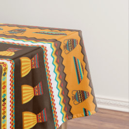 Afrikaanse stammenpatroondiner tafelkleed