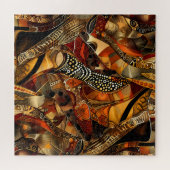 afrikaanse stammenpuzzel legpuzzel (Horizontaal)