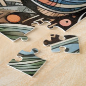 afrikaanse stammenpuzzel legpuzzel (Zijkant)