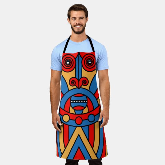 Afrikaanse stammenstam schort (Gedragen)