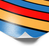 Afrikaanse stammenstrijder foto afdruk (Hoek)