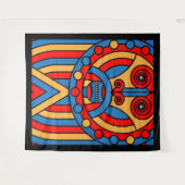 Afrikaanse stammenstrijder wandkleed (Voorkant (horizontaal))