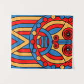 Afrikaanse stammenstrijder wandkleed (Voorkant (horizontaal))