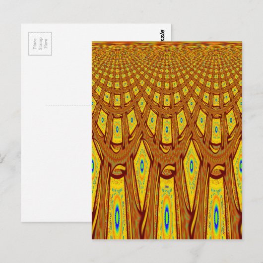 Afrikaanse stammotif briefkaart (Voorkant / Achterkant)