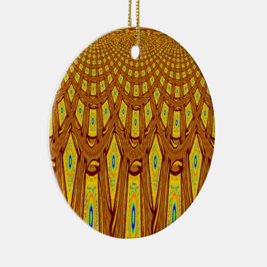 Afrikaanse stammotif keramisch ornament (Rechts)