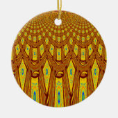 Afrikaanse stammotif keramisch ornament (Voorkant)