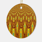 Afrikaanse stammotif keramisch ornament (Links)