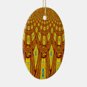 Afrikaanse stammotif keramisch ornament (Rechts)