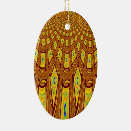 Afrikaanse stammotif keramisch ornament (Rechts)