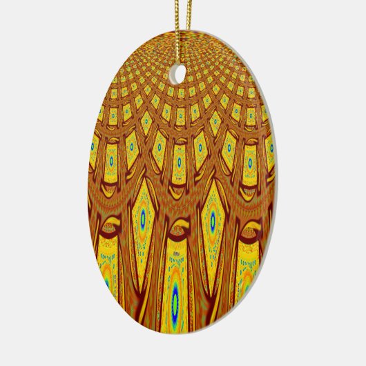 Afrikaanse stammotif keramisch ornament (Links)