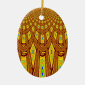 Afrikaanse stammotif keramisch ornament (Voorkant)