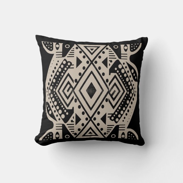 Afrikaanse stammotif kussen (Voorkant)