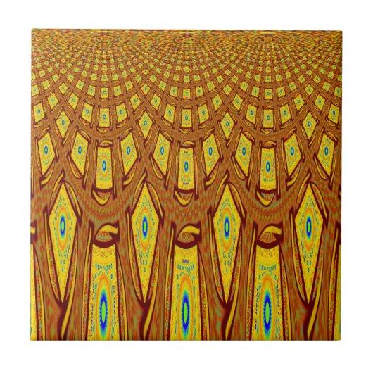 Afrikaanse stammotif tegeltje (Voorkant)