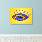 Afrikaanse stamogen canvas afdruk (Insitu (Houten vloer))