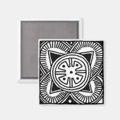 Afrikaanse stamontwerp magneet (Voorkant / Achterkant)