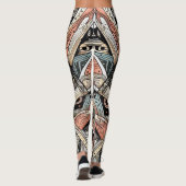 afrikaanse stampatroon-Leggings Leggings (Achterkant)
