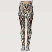 afrikaanse stampatroon-Leggings Leggings (Voorkant)