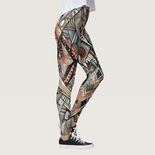 afrikaanse stampatroon-Leggings Leggings (Rechts)