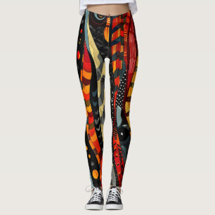 afrikaanse stampatroon-Leggings Leggings