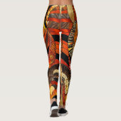 afrikaanse stampatroon-Leggings Leggings (Achterkant)