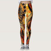 afrikaanse stampatroon-Leggings Leggings (Voorkant)