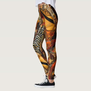 afrikaanse stampatroon-Leggings Leggings