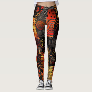 afrikaanse stampatroon-Leggings Leggings