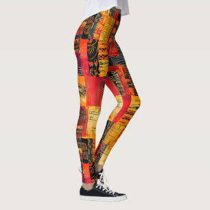 afrikaanse stampatroon-Leggings Leggings