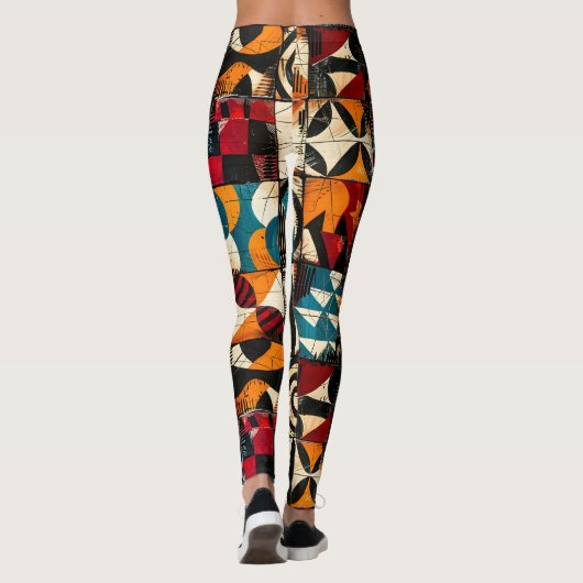 afrikaanse stampatroon-Leggings Leggings (Achterkant)
