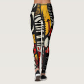 afrikaanse stampatroon-Leggings Leggings (Achterkant)