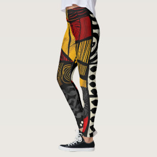 afrikaanse stampatroon-Leggings Leggings
