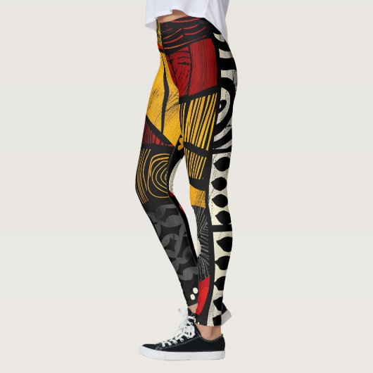afrikaanse stampatroon-Leggings Leggings (Links)