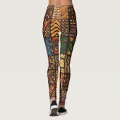 Afrikaanse stampatroonleggingen leggings (Achterkant)
