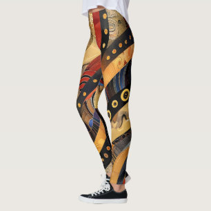 Afrikaanse stampatroonleggingen leggings