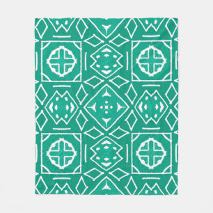 Afrikaanse stamprint Ikat patroon Fleece Deken