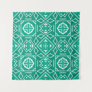 Afrikaanse stamprint Ikat patroon Wandkleed