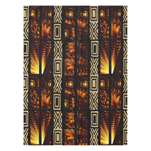 Afrikaanse stamtapestry Motif Tafelkleed (Voorkant)