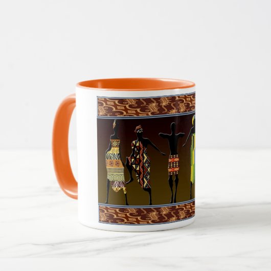 Afrikaanse stamvoet stomp mok (Voorkant links)