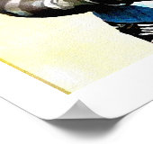 Afrikaanse stamvrouw in een stammenhuis poster (Hoek)