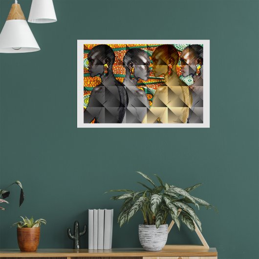 Afrikaanse stamvrouwen poster