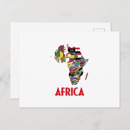 Afrikaanse staten briefkaart (Voorkant / Achterkant)
