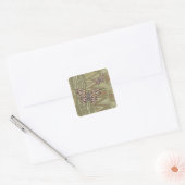 Afrikaanse stekker vierkante sticker (Envelop)