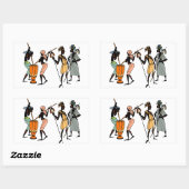 Afrikaanse stickers voor stammenkunst (Vel)