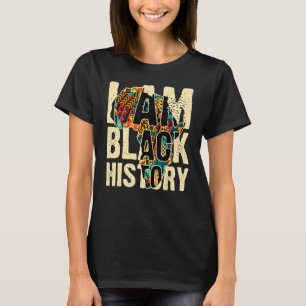 Afrikaanse stijl Afrika Continent I ben zwarte ges T-shirt