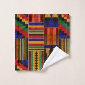 Afrikaanse stijl Kente stof Bad Handdoek (Wasdoekje)