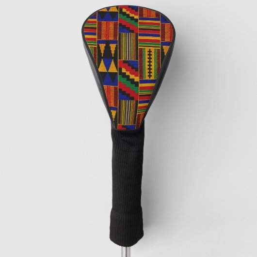 Afrikaanse stijl Kente stof Golfheadcover (Voorkant)