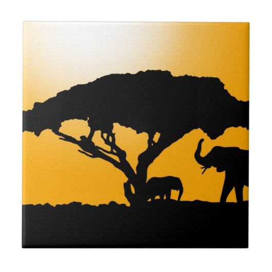 Afrikaanse stijl tegeltje (Voorkant)