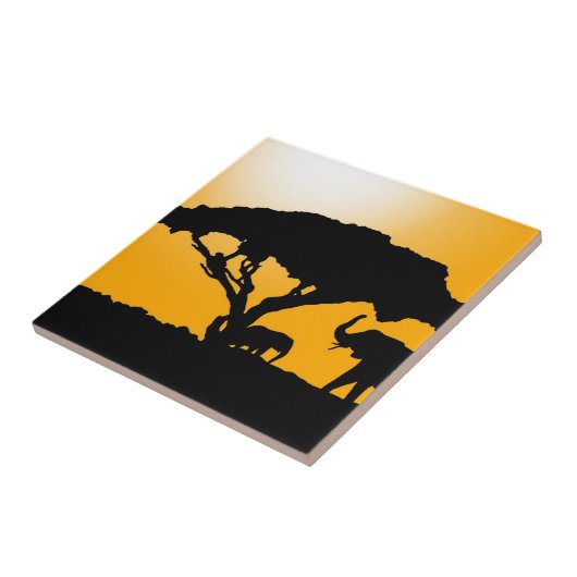 Afrikaanse stijl tegeltje (Zijkant)