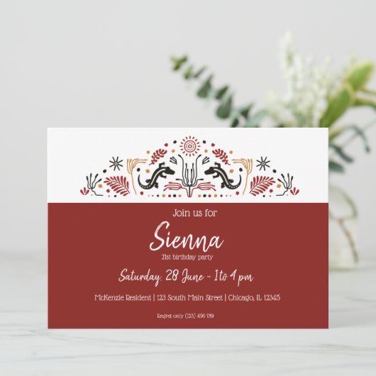 Afrikaanse stijlen kaart (Staand voorkant)