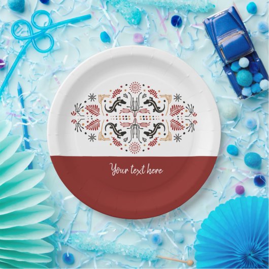 Afrikaanse stijlen papieren bordje (Feest)